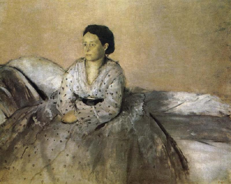 Edgar Degas Mrs. Edgar France oil painting art